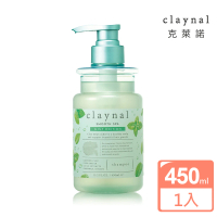 【claynal克萊諾】胺基酸白泥頭皮SPA護理洗髮精檸檬薄荷450ml(控油去屑蓬鬆亮澤強健髮根)