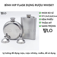 Bình Hip Flask Đựng Rượu Whisky Bằng Inox Dung Tích 4oz