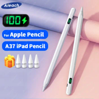 Substitute For Apple Pencil 2 1 A37 Stylus Pen For iPad Air 4 5 Pro 11 12.9 with Tilt Bold Function, Palm Rejection, LCD Display