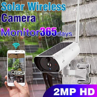 Solar Wifi ip Camera 1080P CCTV Outdoor Surveillance IP Camera Night Vision Waterproof Wireless Solar Power Security Camera
