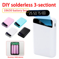 DIY 18650 Battery Power Bank Case 3 USB Ports Free Welding Battery Pack Holder Shell No Soldering Storage Box For Phone Charging