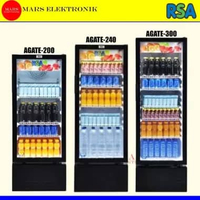 SHOWCASE RSA AGATE 200 / AGATE 240 / AGATE 300 - 3 RAK / 4 RAK / 5 RAK - LEMARI PENDINGIN - SHOWCASE