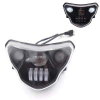 1 Pcs LED Headlights With Devil Eyes Assembly Kit For BMW G310GS G310R G 310 GS R 310GS 2016-2021 White