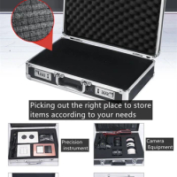 Aluminum Case Tool Box Organizer Safety Instrument Equipment Case Portable Toolbox Storage Box Suitcase Pelican Hard Case