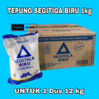 Tepung Terigu Segitiga Biru 1dus Isi 12 pcs berat 1kg