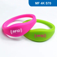 WB03 RFID Wristband for Access control and consumption NFC Bracelet ISO 14443A,13.56MHz 4KBYTE R/W with MF 4K S70 Chip