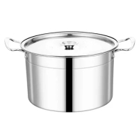 Soup Pot Stainless Steel Pot Stew Pot Soup Home Induction Cooker with Lid Lard Tank Spice TanK Miso Instant