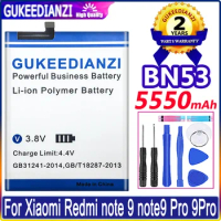 GUKEEDIANZI Battery BN53 BM4W for Xiaomi Redmi Note 9 Note9 Pro 9Pro / Note 9 Pro 5G Rechargeable Phone Battery