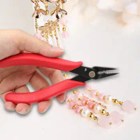 Bead Crimping Tool Multitool Cutting Wire Pliers Comfort Grip Handle Jewelry Making Pliers for Necklace Bracelet Earring Beading