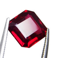 6.10 Ct Intense Cherry Red Umbalite Garnet From Umba Valley Tanzania