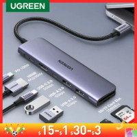 UGREEN USB C HUB Type C 3.1 to HDMI 4K SD TF PD 100W Adapter For Macbook iPad Pro Air M2 M1 PC Accessories 5Gbps USB C 3.0 HUB