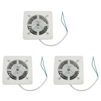3Pcs 4 Inch 20W 220V High Speed Exhaust Fan Toilet Hanging Wall Window Glass Small Ventilator Extractor Exhaust Fans