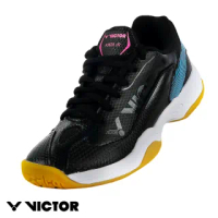 【VICTOR 勝利體育】童鞋 羽球鞋(A362IIJR CM 黑/水藍)