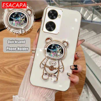 3D Quicksand Astronaut Plating Phone Case For Nova 11 SE Shockproof Bumper Back Cover For Huawei Nova 11i 11 Pro 11 Ultra