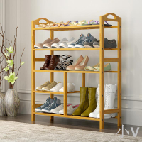 竹雅軒鞋架簡易客廳家用多層鞋柜實木收納架簡約現代防塵鞋架子