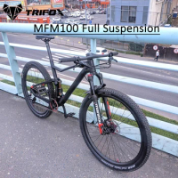 TRIFOX Carbon Fiber Full Suspension Mount MTB Bicycle Mount MFM100 110mm Bicycle Assembly