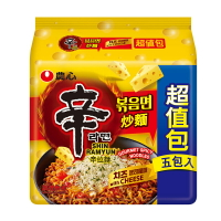 農心辛拉麵超值包(袋裝5入)-起司風味炒麵(黃袋)