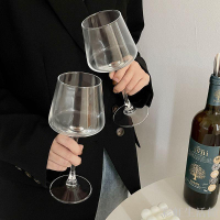 創意水晶玻璃家用輕奢紅酒杯套裝高檔高腳杯葡萄酒杯歐式風