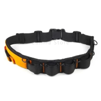 Camera Waist Belt Strap Adjustable Lens Tube Belt Black+Orange Camera Bag Belts Hang Lens Case Pouch Tripod Holder Strap