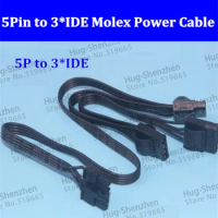 High quality 5Pin to 3 port IDE 4Pin Molex Modular Power Supply Adapter Cable for Seasonic SS-620GM 100pcs/lot