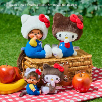 (ลด30%) พร้อมส่ง พวงกุญแจ / ตุ๊กตา พร้อมส่ง Monchhichi x Hello Kitty มอนชิชิ ม่อนชิชิ คิตตี้ Sanrio 