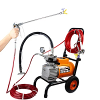 860 model Electric High Pressure Airless Paint Sprayer , Painting Machine, 8L flow,with double spray gun