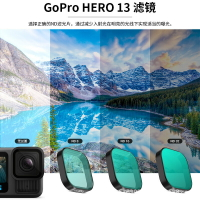GoPro HERO13 Black 運動相機鏡頭高清濾鏡4件套配件潛水防水防抖【Snowbelle優選】