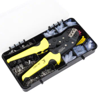 Wire Crimper Multi Tool Engineering Ratchet Cord End Terminals Crimping Pliers JX-1601460 Terminal Set