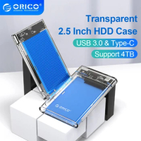 ORICO 2.5 HDD SSD Case SATA to USB 3.0 Adapter Case HD External Hard Drive Enclosure Box for Disk HDD Type USB C Enclosure UASP