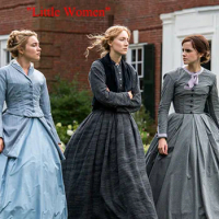 Cosplaydiy Little Women Amy March Victorian Ball Gown Jo March Historial Costume Meg March Civil War Dress Louisa May Alcott