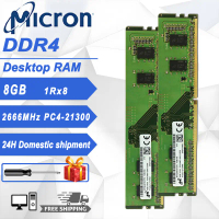 Modul memori Micron-Desktop, 8GB, DDR4, 2666Mhz, DIMM, 1,2 V, RAM, PC4-21300, 1Rx8