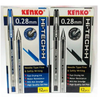 Pulpen Gel Kenko Hi-tech / Gel Pen Kenko Hi Tech Hitam/BIru