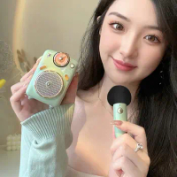Divoom Fairy Multi - function Bluetooth Speaker microphone karaoke OK mint green smart subwoofer Mini portable wireless speaker