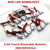 Mini 3W LED Downlights Ceiling Lamps AC110V 220V Spotlight Driver+2.4G Dimmer Indoor Lighting 5 Years Warranty