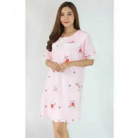 Aily SM25 Daster Wanita Kaos Import Pink L
