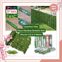 UNICO Daun Rambat Sintetis Roll Ukuran 0,5 x 3 Meter Tanaman Hias Rambat Dekorasi Pagar Dinding PBP5