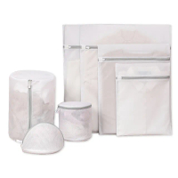 【isona】加厚款純色細網洗衣袋7件組 衣物袋(洗衣袋 洗衣網 內衣袋 旅行收納袋)