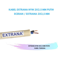 Kabel EXTRANA NYM 2 x 2.5mm - 1Meter - Kabel Listrik EXTRANA