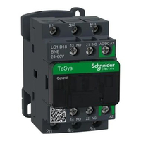 Schneider LC1D18BNE Tesys D Contactor - 3P - 440 V - 18 A Ac-3 - 24