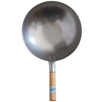 手工鍛打鐵鑊不粘鑊家用炒鑊炒餸鑊無塗層鑊不粘鑊手打熟鐵鑊