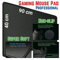 Gaming Mouse Pad 80cm x 50cm 90cm x 40cm 70cm x 30cm Mousepad Polos Hitam Tebal Jumbo XXXL 90cmx40cm