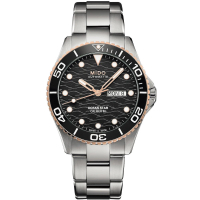 【MIDO 美度 官方授權】Ocean Star 200米 海洋之星 廣告款陶瓷潛水機械腕錶(M0424302105100)