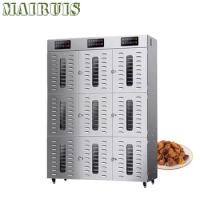 Food Drying Machine Commercial Food Dehydrator /90 Layers Fruit Dryer With 9 Seperately Temperature Control