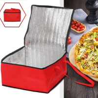Pizza Bag Food Thermal Bag Waterproof Insulated Bag Cooler Bag Portable Lunch Bag Ice Pack Folding Picnic Food Delivery Bag