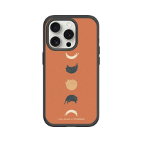 【RHINOSHIELD 犀牛盾】iPhone 13 mini/Pro/Max SolidSuit背蓋手機殼/貓咪月象-橘(I Love Doodle)