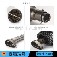 ✨叁點半汽配舘✨機車排氣管消音塞 改裝排氣管六角消聲塞 炮筒可調靜音消音器 回壓芯通用消音塞