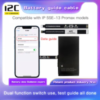 i2C For iPhone 6 6SP 7 7P 8 8P X XS 11 12 13 PRO MAX SE Battery Test Lead Cable Boot Line Extension Cable Solve Battery Pop-UP