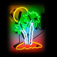 Neon Sign for Neon palm tree Neon Tube Sign Commercial Light handcraft Publicidad Lamps Store neon light sign Room Decor windows