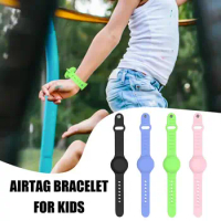 Watch Strap For Kids Wristbands Waterproof Air tag Protective Sleeve Silicone Strap Cover Accessories For Air tag GPS Tracker