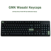 142 Keys GMK Wasabi Keycaps Cherry Profile PBT Dye Sublimation Mechanical Keyboard Keycap For MX Switch 61/64/87/98/104